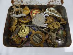 A Quantity of Military Sweet Heart Brooches, including Queens Regiment R.B, London and Scottish,