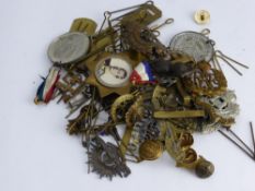 Quantity of Military Cap Badges and Shoulder Titles, including Royal Army Medical Corps,