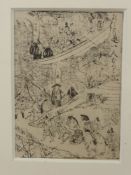A Collection of 18th Century Japanese Woodblock Prints, to include works by Ooka Shumboku (1680-