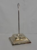 A Silver 'Bill Hook', Sheffield hallmark, dated 1901, mm Martin Hall & Co, the plinth with beaded