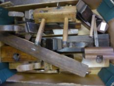 A Quantity of Large Wood Planes, including 'Nurse & Co', William Marple & Sons, John J Harley (W.