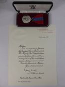 An Imperial Silver Service Medal to Miss Mary Elizabeth Blake, together with certificate on 
