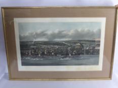 Three Antique Sporting Prints, Aqua Engraving, H. Alken and W. Summers McQueens Racings entitled '