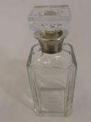 A Silver Collared Glass Decanter, commemorating the marriage of The Prince of Wales to Lady Diana