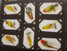 A Vintage Cigarette Card Album, containing miscellaneous cigarette cards including John Player,