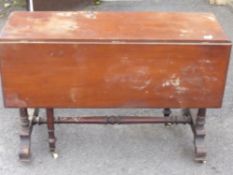 A Mahogany Sunderland Table, circa 1870, approx 108 x 110 x 70 cms.