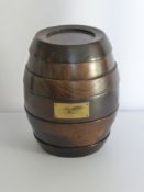 A Wooden Remy Martin Game Barrel, each barrel deck holds a game, including V.S.O.P, 1724,