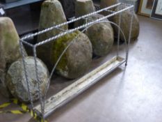 A Wrought Iron Umbrella Stand, approx 133 x 75 cms.