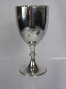 A Solid Silver Presentation Cup, 