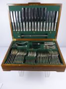 A Canteen of Silver Cutlery, eight place settings, Sheffield hallmark dd 1968/70 mm Roberts & Belk.