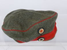 A WWI Imperial German M1910 infantry Feldmutze Cap.