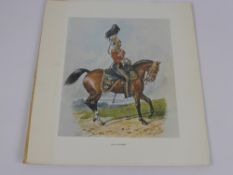 A Set of Vintage Military Equestrian Prints, including The Queens Own, The Hussars, 17th Lancers,