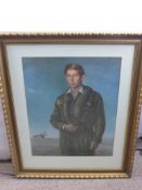 Two Limited Edition Prints, one of the Queen Mother signed in pencil lower right approx 42 x 55 cms,