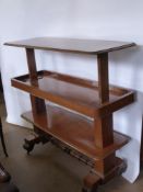 A Victorian Mahogany Metamorphic Serving Buffet, of rectangular three tier design with telescopic
