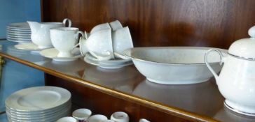 A Part Noritake Service, including eight dinner plates, six side plates, one oval serving dish, five