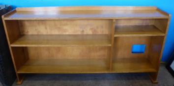 A Bespoke Oak Book Case, by Desmond Agg cabinet maker at Gordon Russell, the cabinet made as a