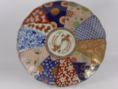 A 19th Century Japanese Hizen Imari Charger, decorated with kyalin and hand painted with floral