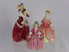 Three Royal Doulton Figures, including 