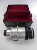 A Vintage Chinon Skylight (1A) 77 mm Lens, in original carry case.