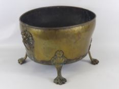 A Miscellaneous Collection of Antique Copper and Brass, including jardiniere, hand bell, horse