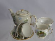 A Fine Bone China Tea Set 