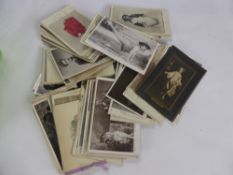 A Miscellaneous Collection of Vintage Post Cards, including black and white theatrical together with