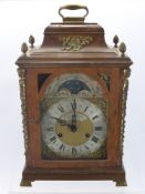 A Thomas Smith London Bracket Clock in Walnut Case, the 6