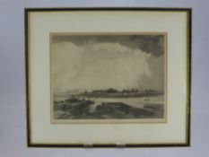 After E.G. Earthrowl, a signed etching titled 