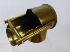 A WWI Trench Art Miniature Coal Scuttle, inscribed 'France 1917', together with a 'JellaIabad'