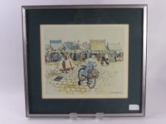 Margaret Chapman British 1940 - 2000, three limited edition coloured prints, including 'Nurse