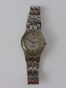 A Gentleman's Vintage Stainless Steel Omega Constellation Chronometer Electronic FH 300 Wrist Watch.