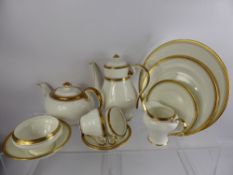 A 62 Piece Set of Aynsley 'Elizabeth' Dinner, Tea and Coffee Services, including two lidded