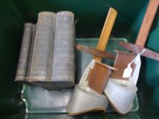 Two Circa 1900 Underwood & Underwood Stereoscopes, together with a group of slides entitled 