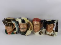 A Miscellaneous Quantity of Royal Doulton Character Jugs, including 