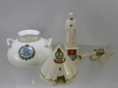 A Collection of Miscellaneous Military Commemorative Porcelain, including twin handled Foley china