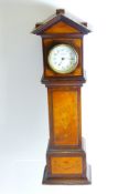 A J.W. Benson Ludgate Hill, London, apprentice miniature long case clock, the clock case with