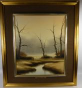 Michael John Hill, A Pair of Landscape Paintings on Canvas, one entitled 