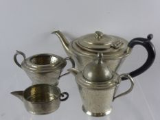 A Miscellaneous Collection of Pewter, including tea pot, milk jug and sugar bowl etc.