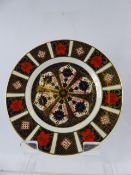 Three Royal Crown Derby Imari Pattern,1128 Dessert Plates, 22 cms dia.