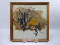 Hugh Brandon Cox, (1917-2003), a water colour and gauche painting entitled 