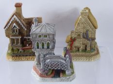 A Quantity of David Winter 'Guild Member' Model Houses, including D1267 Sextons, D1181 Old Iron