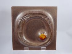 A Collection of Fifteen Ceramic Retro-Style Italian 1971 Decorative Tiles, approx 25 x 25 cms