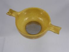 A Whiskey Advertising Bakolite John Begg Quaich, engraved 