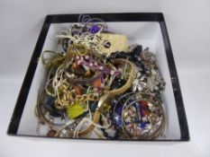 A Miscellaneous Collection of Jewellery, including necklaces, brooches, watches.