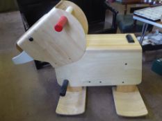 A Large Wooden 'Plan Toys' Display Elephant, a limited number of five were made, approx 140 x 95