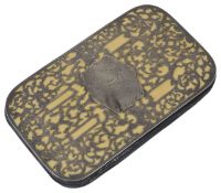 A Victorian silver and ivory mounted ladies purse the cover with applied pierced silver mount