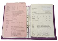 FILM INTEREST: A collection of call sheets and paperwork relating to a number of 80's movies