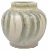 A Pilkingtons Royal Lancastrian vase of globular form, impress marks to base, designed by Edward