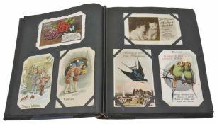A postcard collection comprising predominantly childhood greeting cards and postcards Condition: All