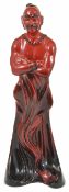 A Royal Doulton flambé figure of a genie dated 1982. With Royal Doulton mark to the base height 25.5
